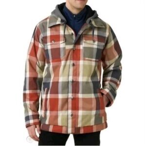 Burton Snowboard Multicolor Plaid Jacket with Hood